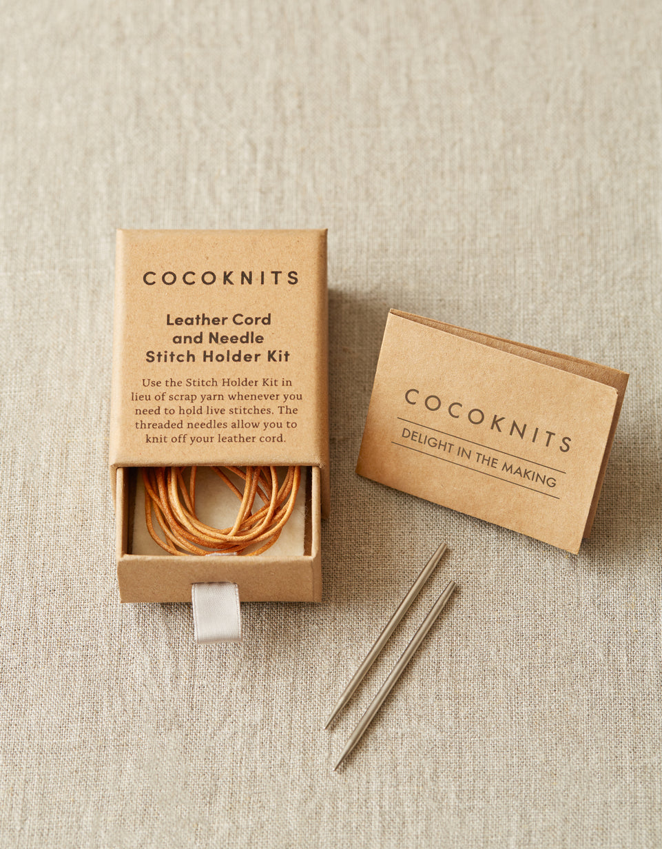 Cocoknits Leather Cord and Needle Stitch Holder Set